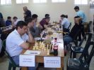 Гроссмейстер Борис Альтерман (который кстати родился в Харькове) ищет перевес в "староиндийском" эндшпиле. Интересно, что он - один из основных шахматных консультантов знаменитой программы Deep Junior.